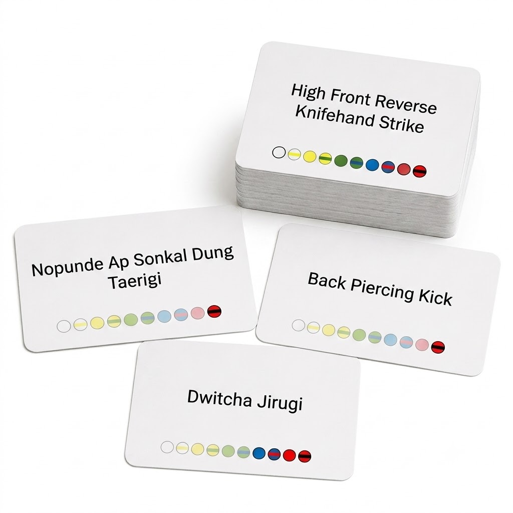 Black Tag Belt Deck — Tae Kwon-Do flashcards