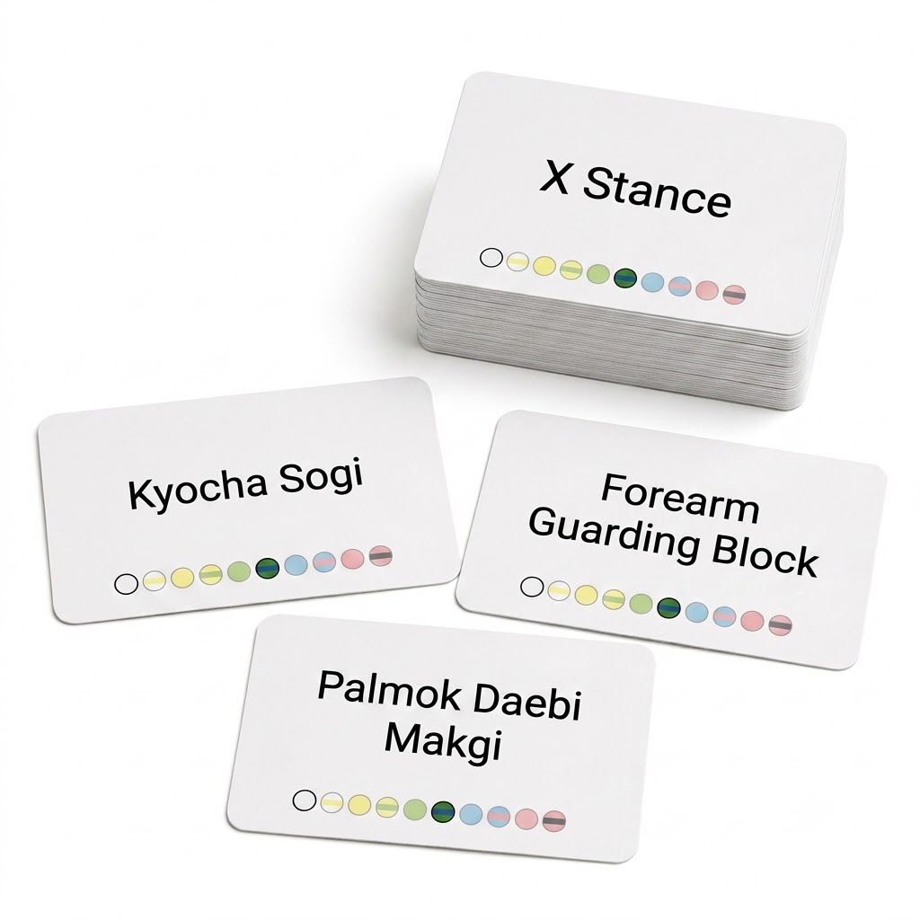 Blue Tag Belt Deck — Tae Kwon-Do flashcards
