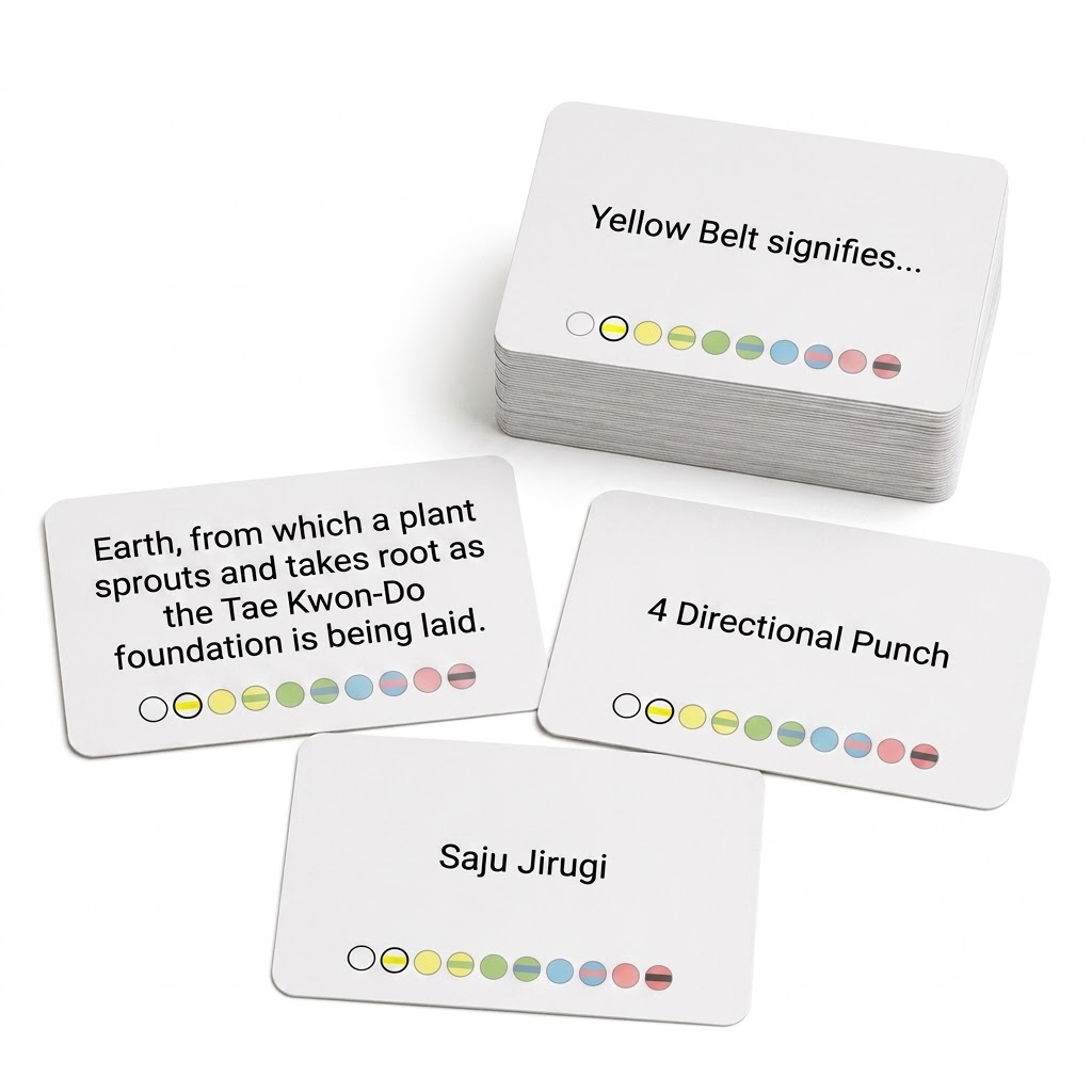 Yellow Tag Belt Deck — Tae Kwon-Do flashcards
